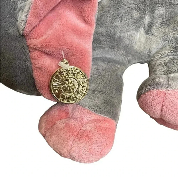 Dan Dee Collectors Choice Vintage Stuffed Gray Elephant Plush Animal Toy - Picture 3 of 11